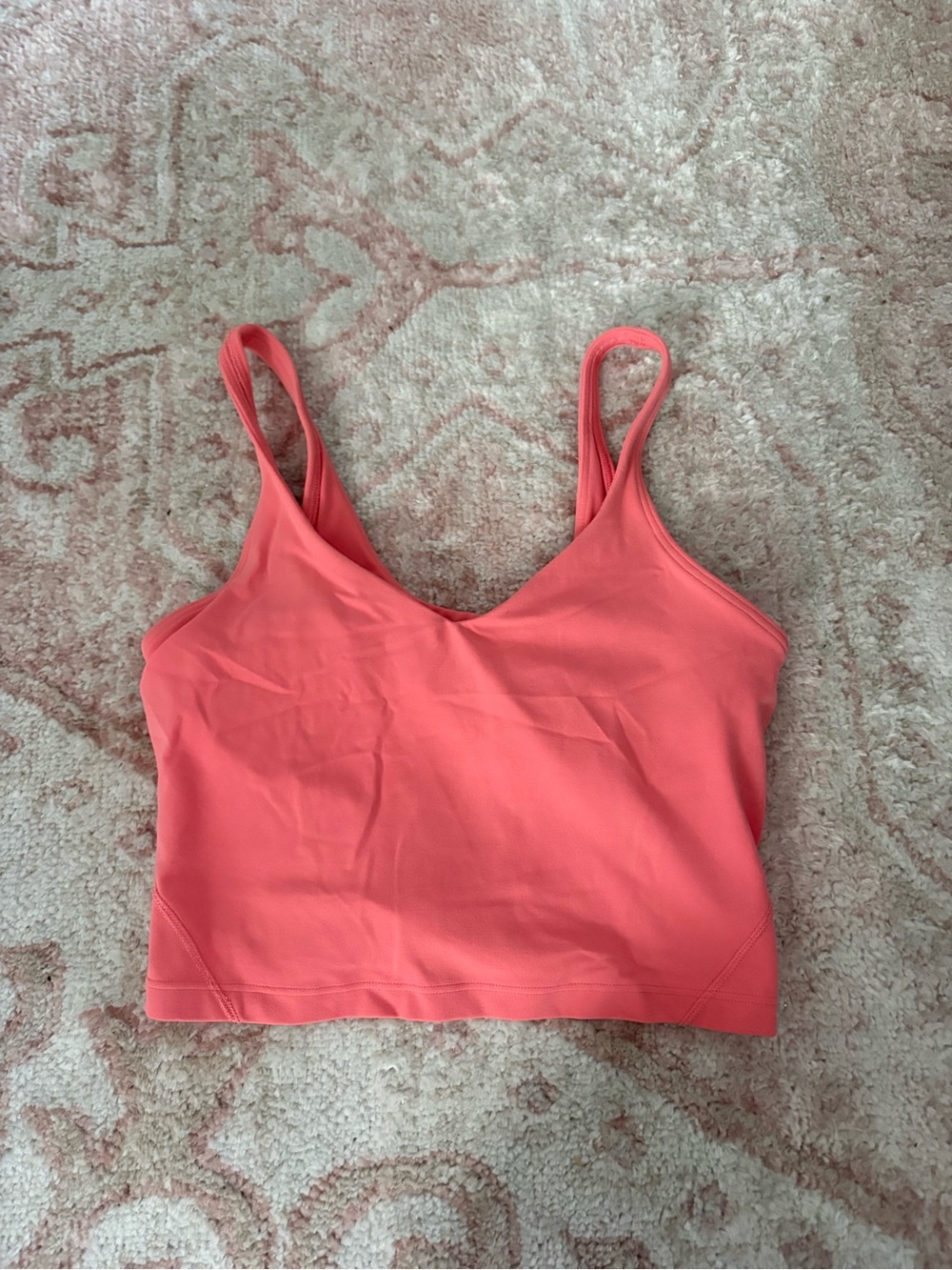 lululemon athletica Coral Cropped V-Neck Tank